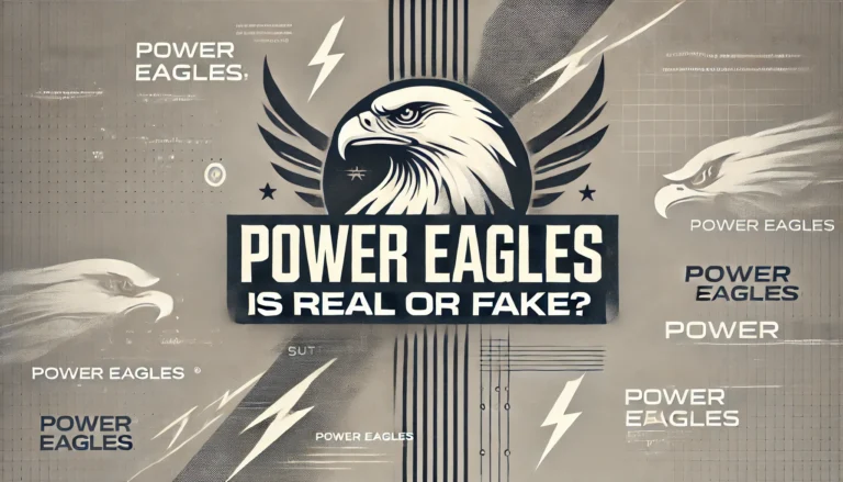 Power Eagles: is Real or Fake? - Featured Image with abstract tech background and eagle motifs