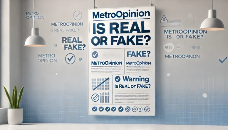 MetroOpinion is Real or Fake? Featured Image with checkmarks and warning symbols.