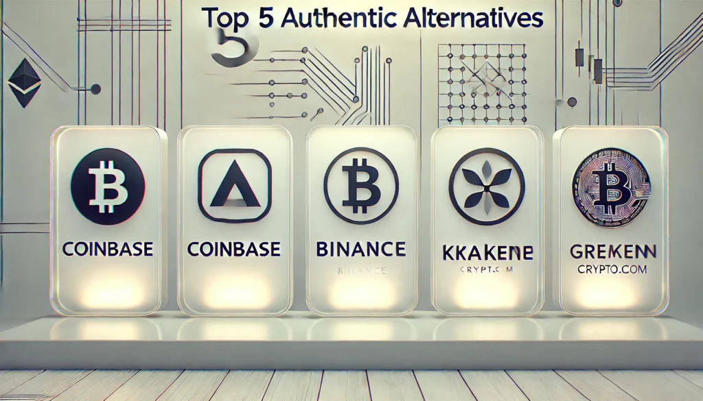 Top 5 Authentic Alternatives - Coinbase, Binance, Kraken, Gemini, Crypto.com