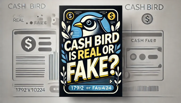 Banner image for article 'Cash Bird is Real or Fake?' with prominent heading questioning Cash Bird's legitimacy.